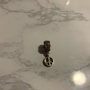 Pandora Dangling Peace Sign Charm